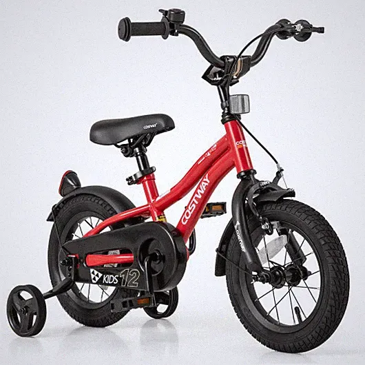 12 Inch Kids Bike Adjustable Bicycle with Reflectors and Bell for 3-4 Years Old