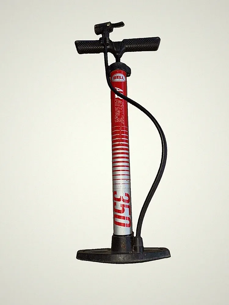 Bell Air Attack 350 High Volume Bicycle Pump Red Stripe, Air Attack 350