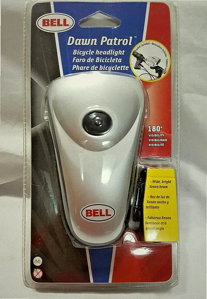 Bell Bicycle Headlight Dawn Patrol~Bracket Included Water Resistant New unopened
