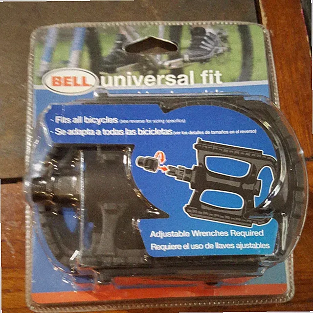 Bell Univeral Fit Comp Bicycle Pedals W/Reflectors Black NEW