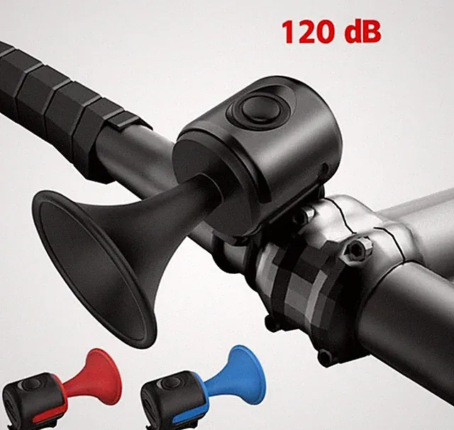 Bicycle Bell 120db Bike Electronic Loud Horn Cycling Electric Bell Ring