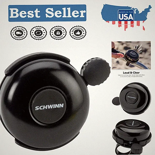 Timeless Alloy Steel Bike Bell - Fits Kids & Adult Bikes - Tool-Free Setup